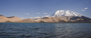 karakol lake and muztagh ata,xinjiang province china